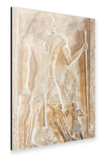 Alu-Dibond "Egyptian sculpture" 30x20 cm artboxONE