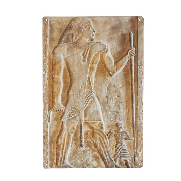 Holzbild "Egyptian sculpture" artboxONE - Städte,Reise,Architektur,Reise / Afrika,Reise / Länder