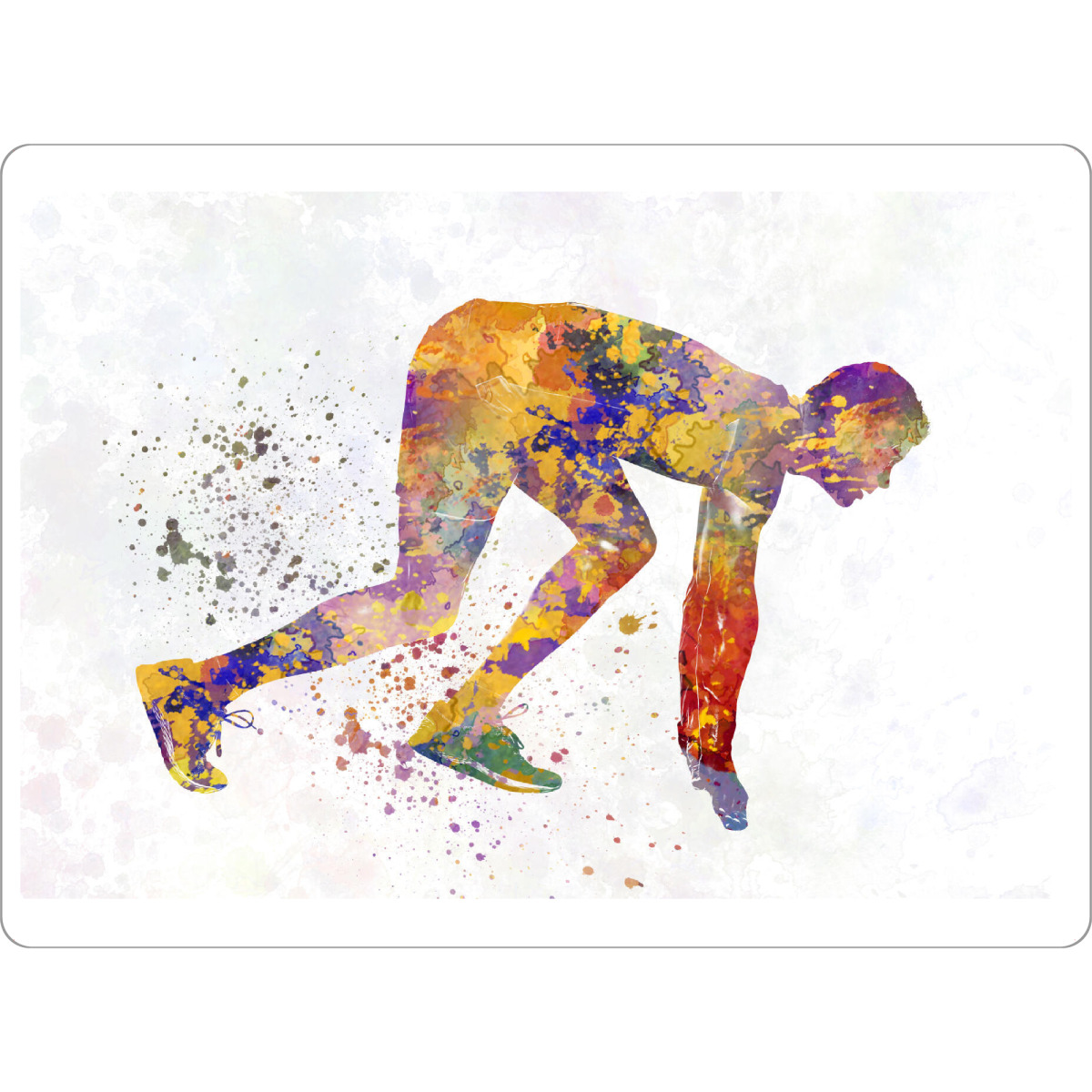 Tischset "Runner in watercolor" artboxONE - Sport - Sport,Sports,Watercolor,Runner,Running,Athlete,Olympic,Start - Bild sport