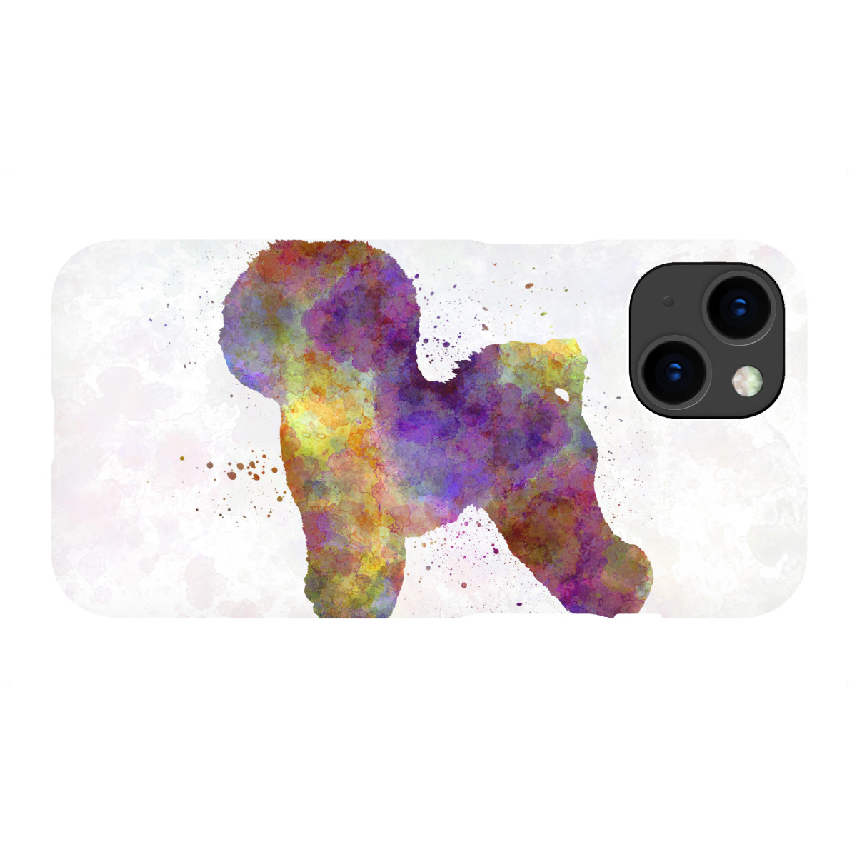 "Bichon Frise in watercolor"für iPhone - Premium-Case Handyhülle artboxONE