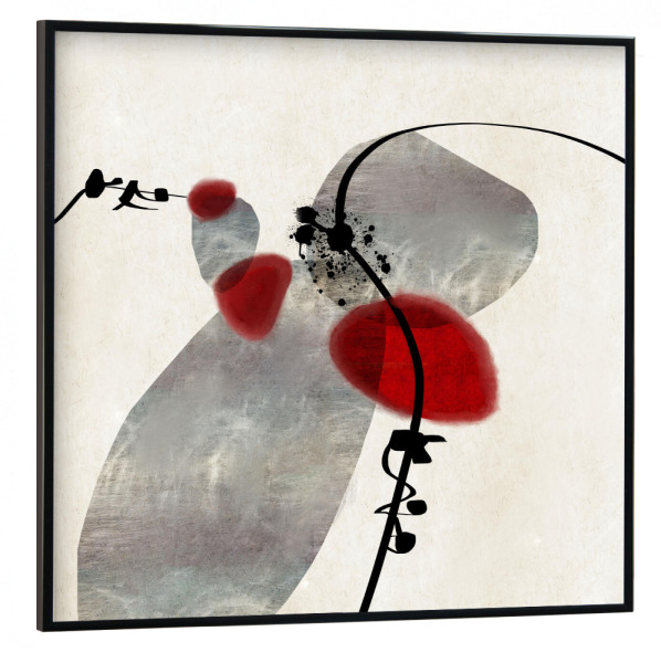 Poster mit schwarzem Rahmen 30x30 cm "Süßer Duft" artboxONE - Abstrakt,Geometrie