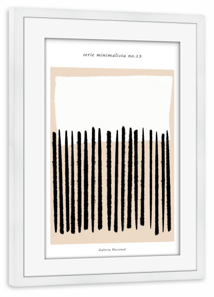 Poster mit Rahmen weiß "Serie minimalista no.thirteen" artboxONE - Abstrakt,Geometrie