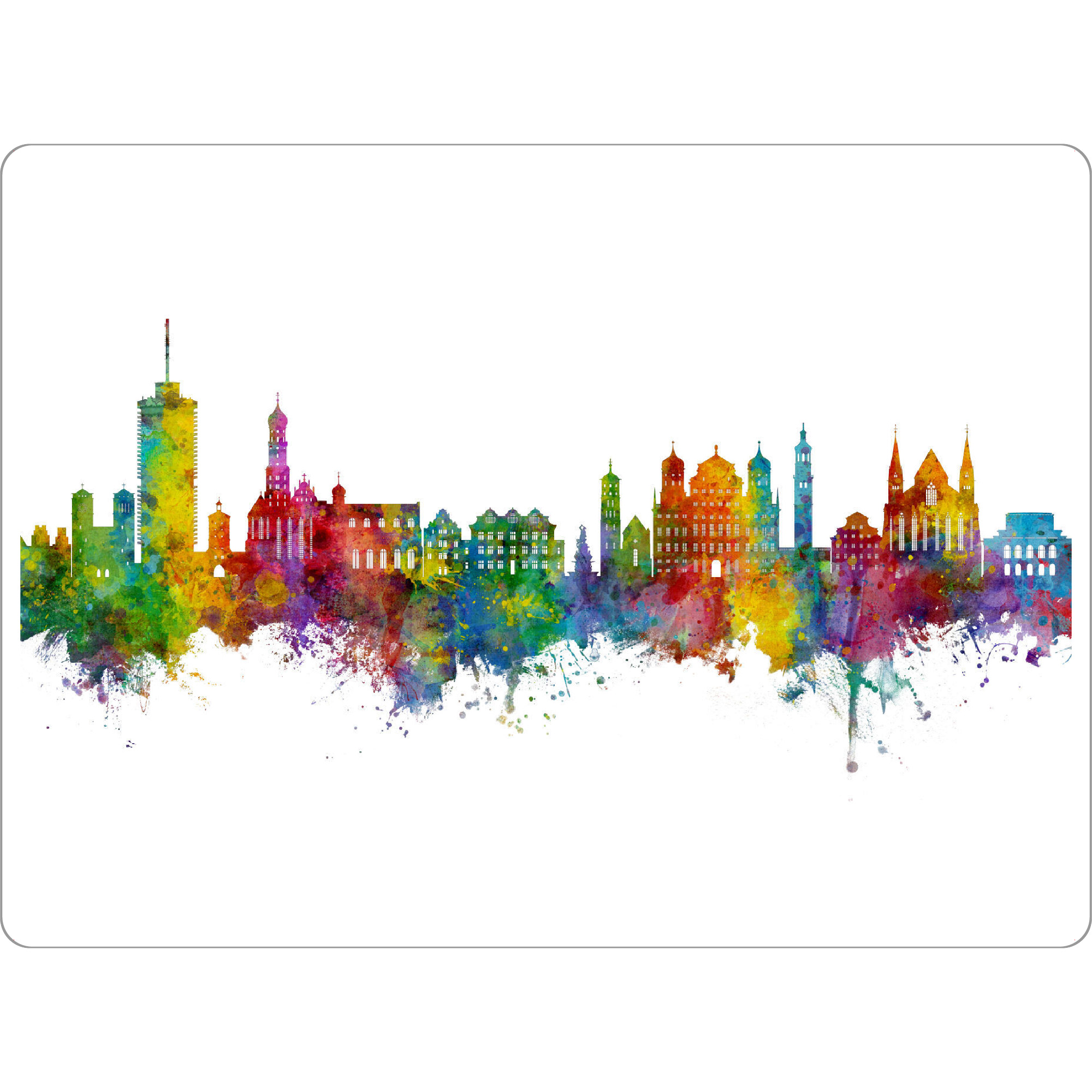 Tischset "Augsburg Germany Skyline" artboxONE - Städte