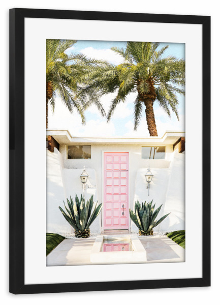 Poster mit Rahmen schwarz "Palm Springs House" artboxONE - Architektur,Städte / Los Angeles