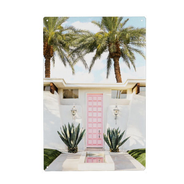 Metall Poster "Palm Springs House" artboxONE - Architektur,Städte / Los Angeles
