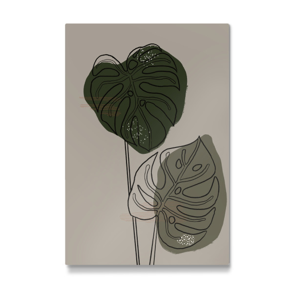 Galerie-Print "Minimal Monstera leaves" 30x20 cm artboxONE