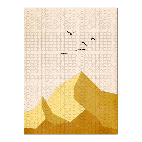 Puzzle Ravensburger "Zuspitze beim Sonnenuntergang" artboxONE - Natur,Tiere,Abstrakt