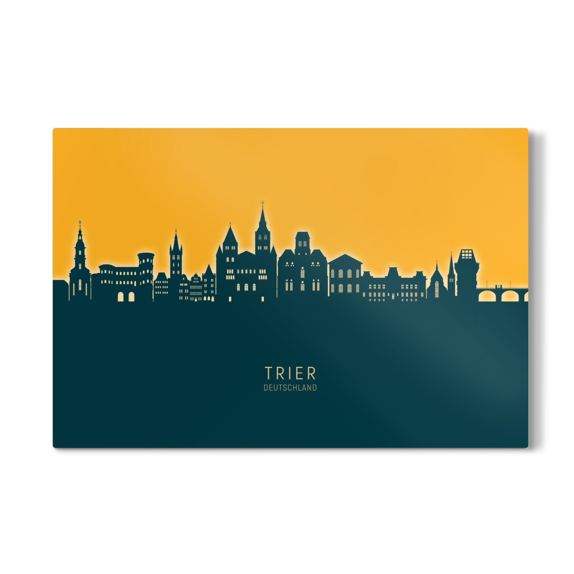 Galerie-Print "Trier Germany Skyline Citrus" 30x20 cm artboxONE