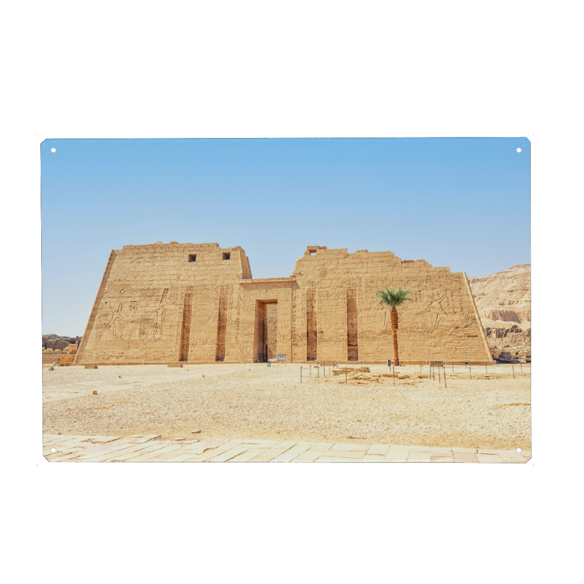 Holzbild "Temple Of Ramesses" artboxONE - Städte,Reise,Architektur,Reise / Afrika,Reise / Länder