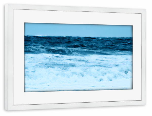 Poster mit Rahmen weiß "Veerse Meer" artboxONE - Natur,Reise,Reise / Strand und Meer,Reise / Länder
