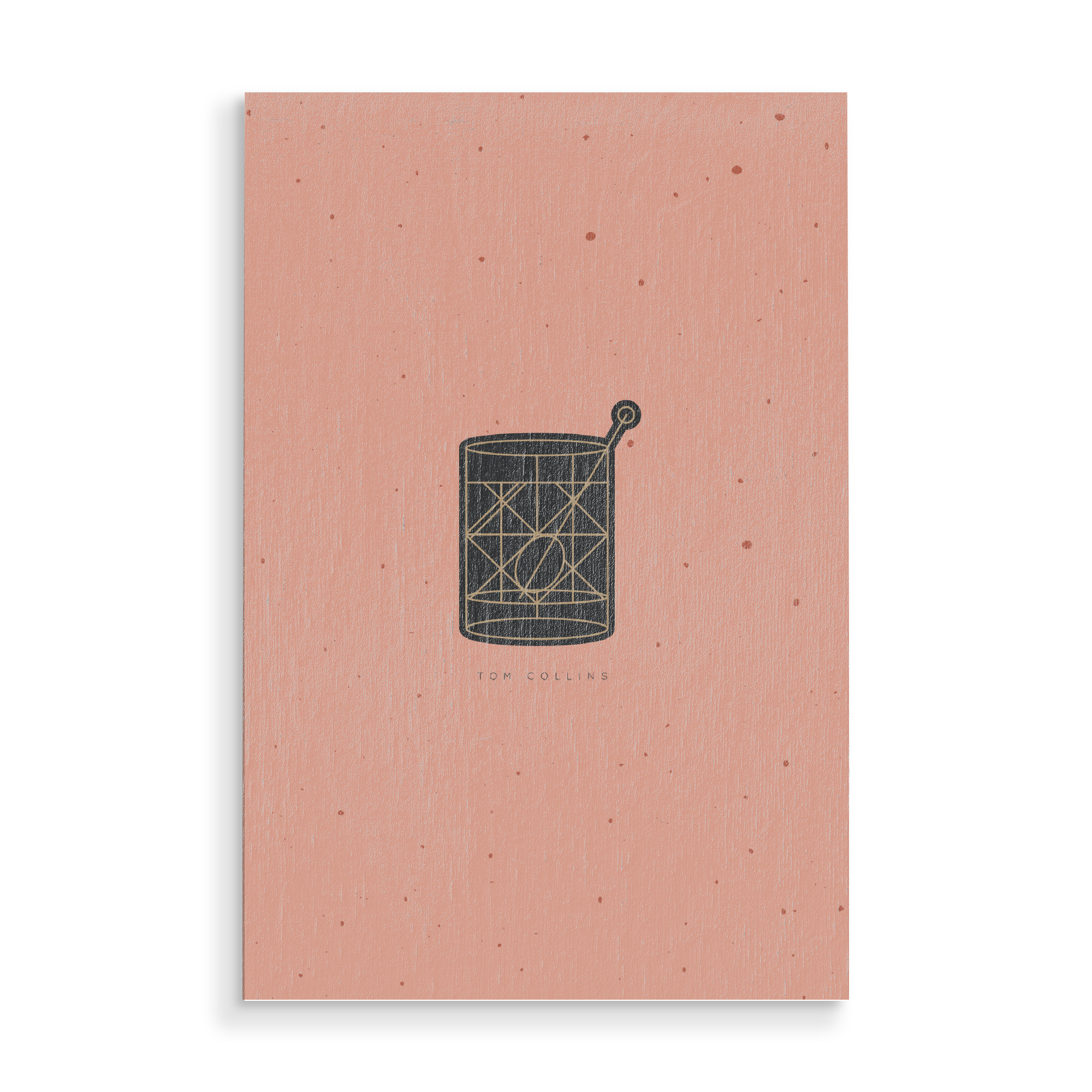 Holzbild "Art deco Tom Collins" artboxONE - Essen & Trinken / Alkohol