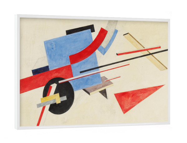 Poster mit weißem Rahmen "Design der Strassendekoration" artboxONE - Abstrakt,Geometrie