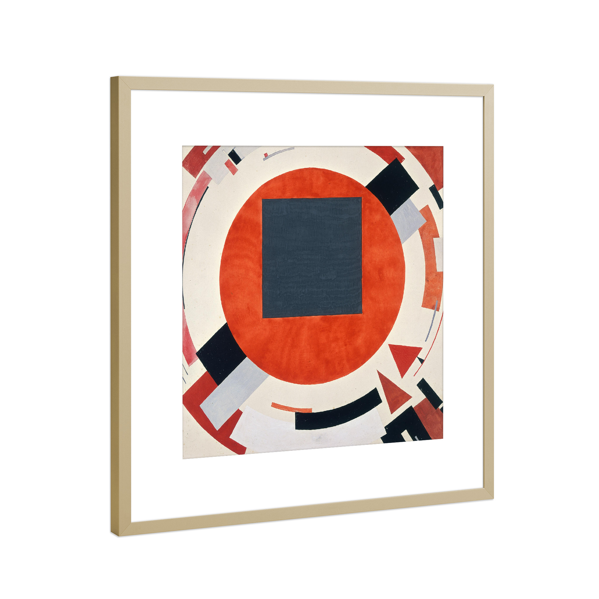 Poster mit Rahmen Gold "Proun" artboxONE - Abstrakt,Geometrie - El lissitzky