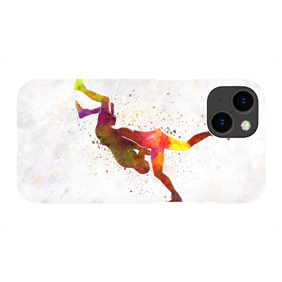 "Wrestlers in watercolor-b"für iPhone - Premium-Case Handyhülle artboxONE