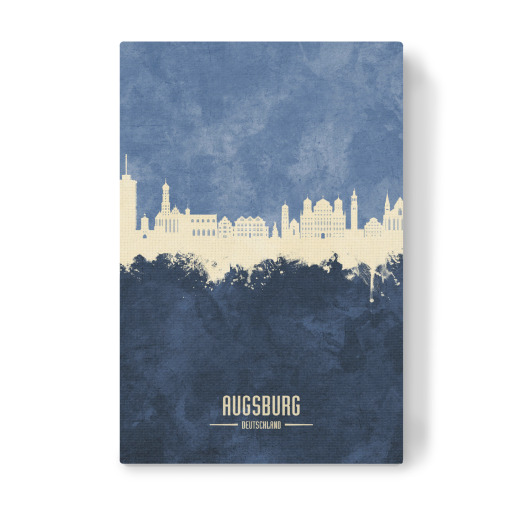 Augsburg Germany Skyline Navy
