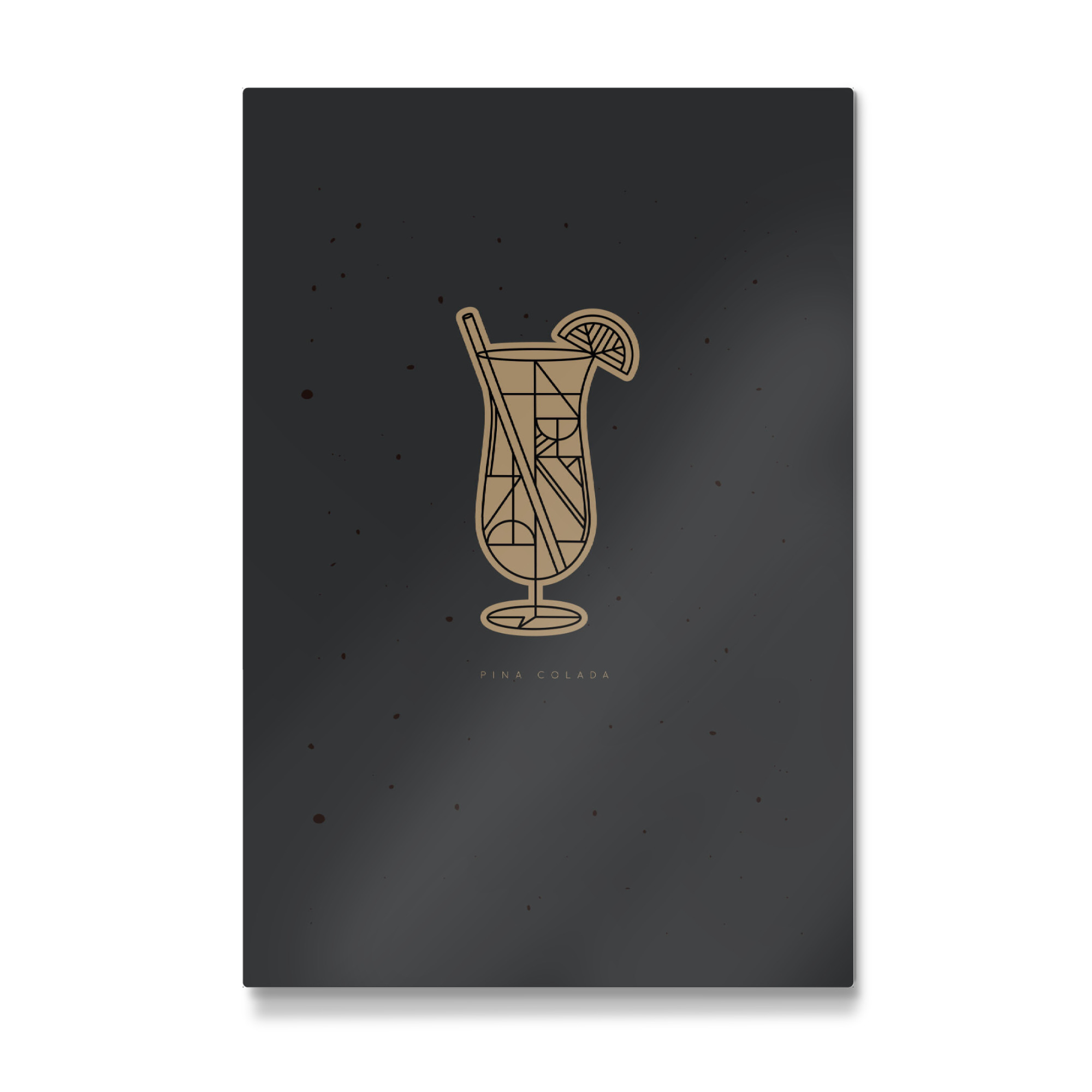 Galerie-Print "Art deco Pina Colada dark" 30x20 cm artboxONE