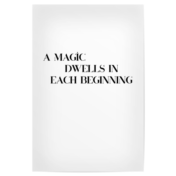 Poster 30x20 cm "A MAGIC" artboxONE - Typografie,Schwarzweiß