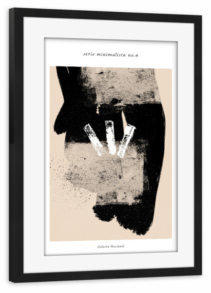 Poster mit Rahmen schwarz "Serie minimalista no.six" artboxONE - Abstrakt