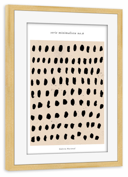 Poster mit Rahmen kiefer "Serie minimalista no.eight" artboxONE - Abstrakt