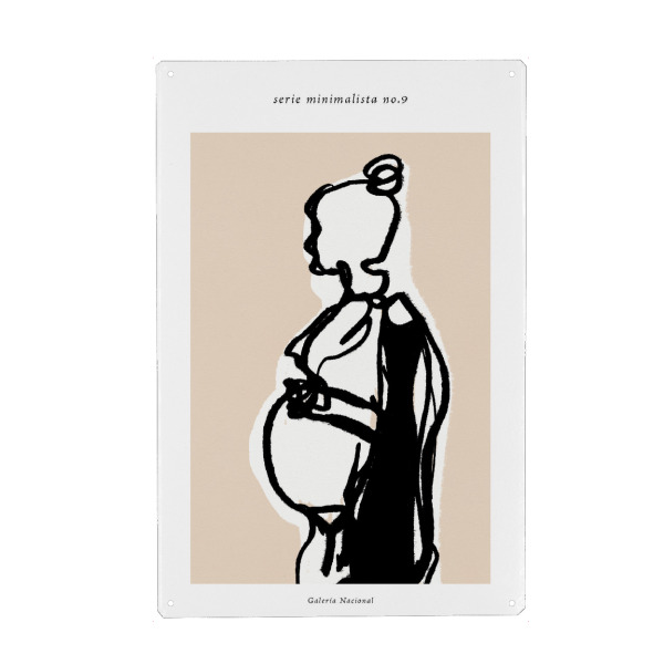 Holzbild "Serie minimalista no.nine" artboxONE - Abstrakt,Menschen