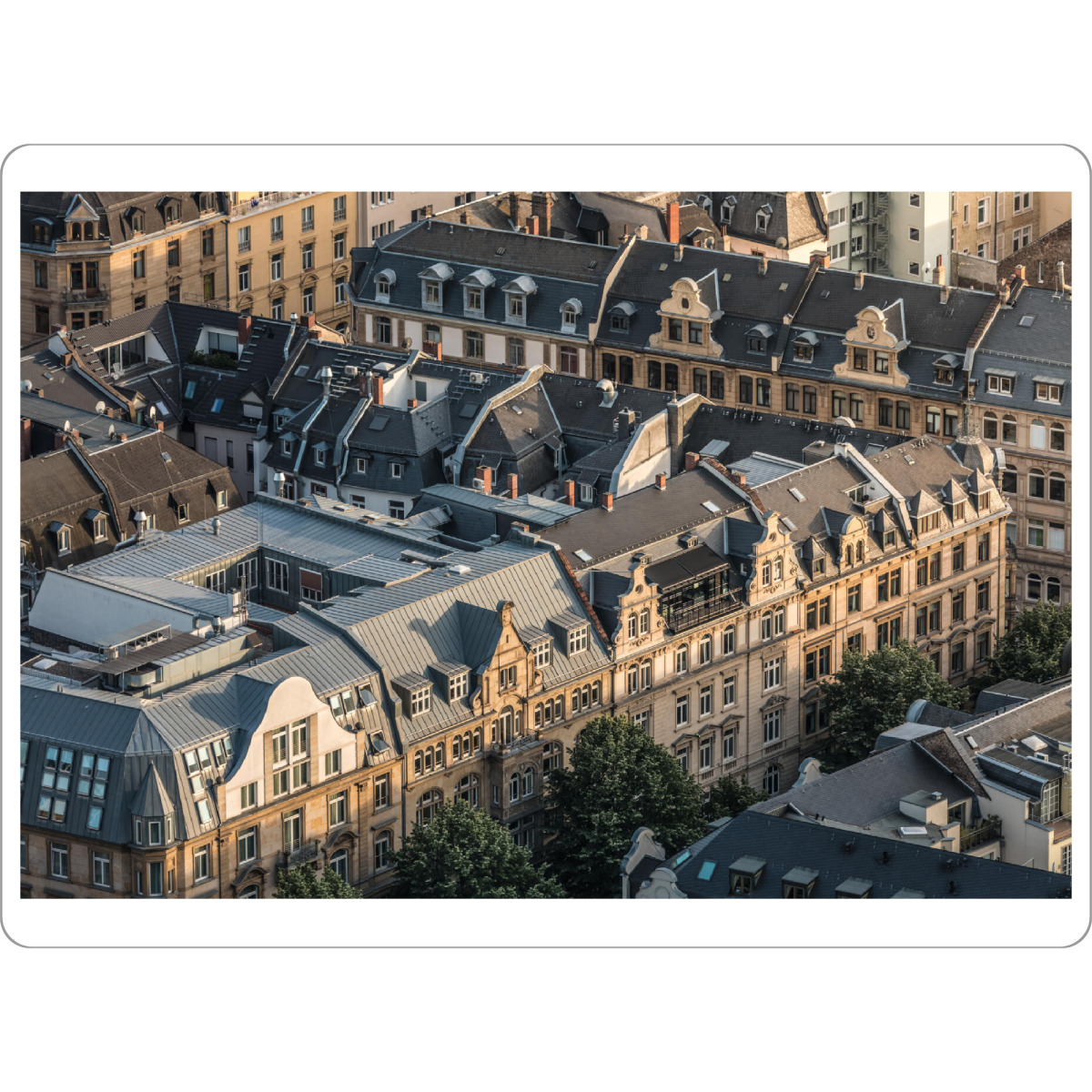 Tischset "Frankfurt Houses" artboxONE - Städte,Architektur,Städte / Frankfurt