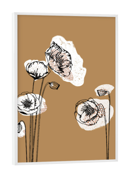 Poster mit weißem Rahmen "Momo no.one" artboxONE - Natur,Floral,Abstrakt