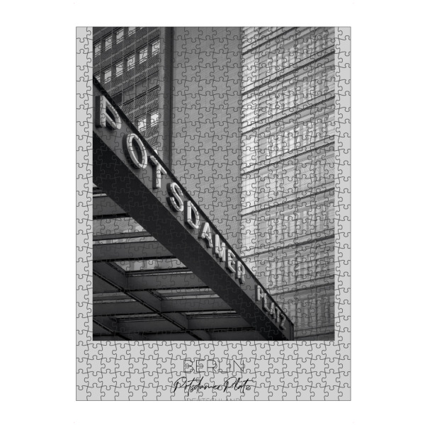 artboxONE Puzzle "Im Fokus: BERLIN Potsdamer Platz" artboxONE - Städte / Berlin,Schwarzweiß,Architektur