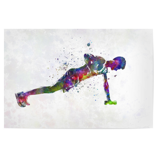 Fitness in watercolor-j Fitness in watercolor-j