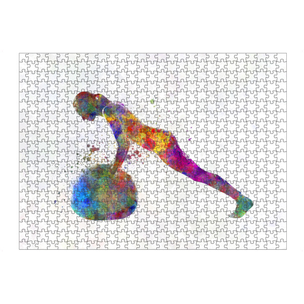 artboxONE Puzzle "Watercolor fitness-g" artboxONE - Sport - Sport,Sports,Watercolor,Fitness,Gym,Exercise,Athlete,Gymnast,Olympic - Bild sport