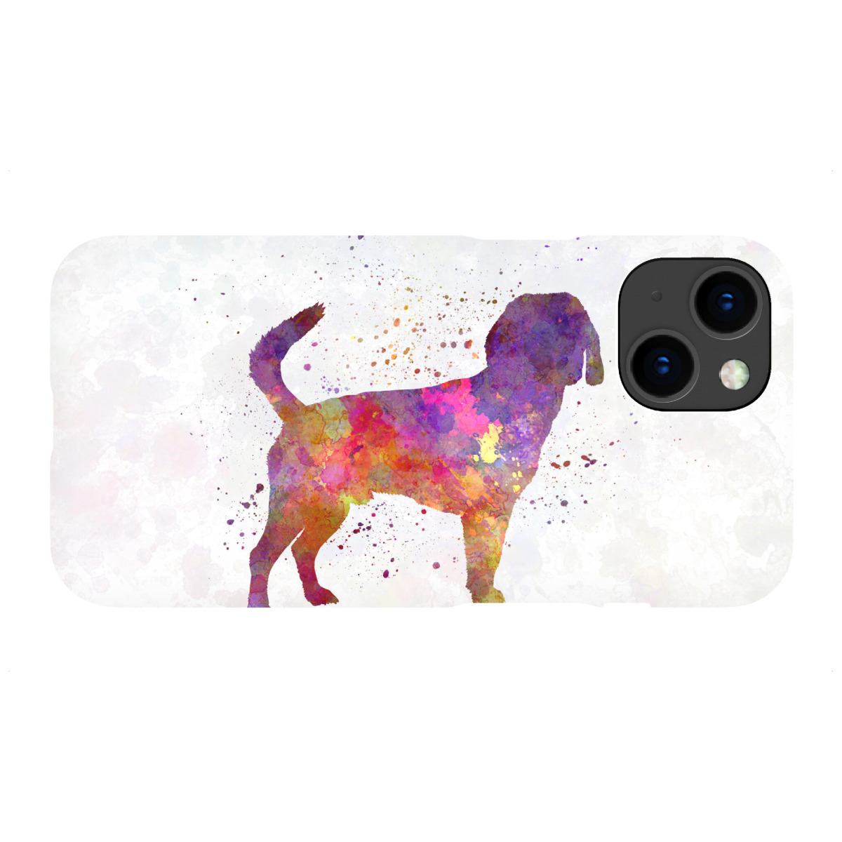 iPhone "Beagle harrier dog in watercolor" Premium-Case Handyhülle artboxONE