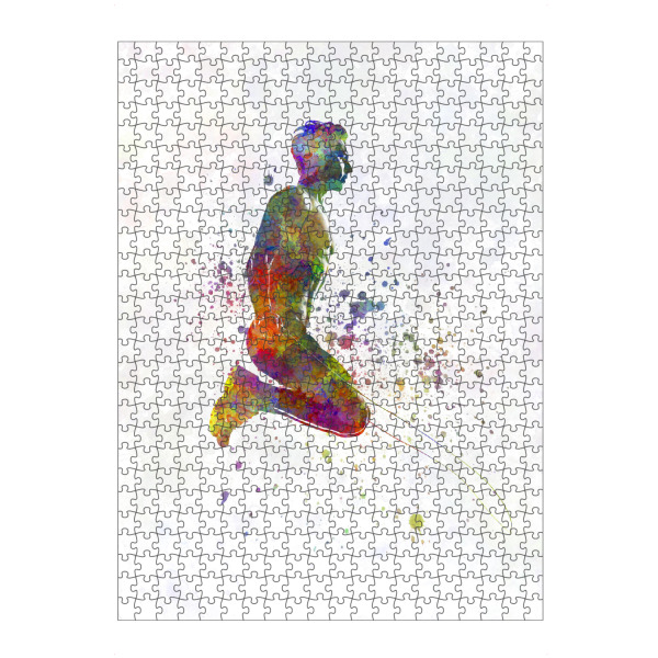 artboxONE Puzzle "Watercolor fitness-c" artboxONE - Sport - Sport,Sports,Watercolor,Fitness,Gym,Exercise,Athlete,Gymnast,Olympic - Bild sport