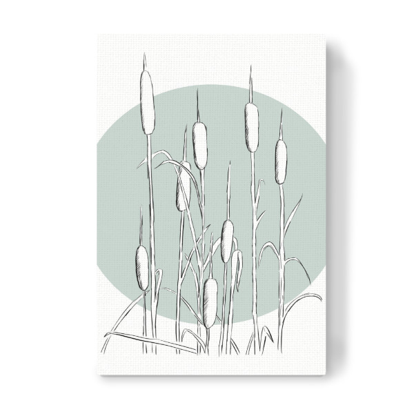 Leinwandbild "Am See" artboxONE - Natur,Floral,Abstrakt,Geometrie