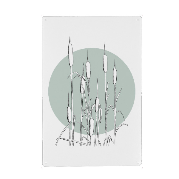 Holzbild "Am See" artboxONE - Natur,Floral,Abstrakt,Geometrie