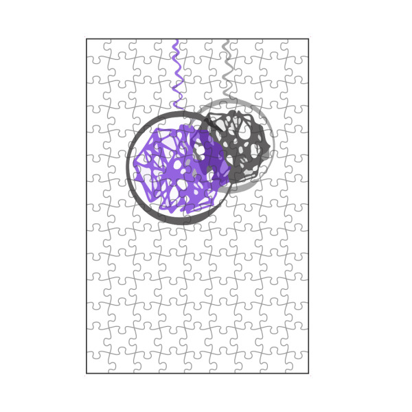 artboxONE Puzzle "X-mas Kugeln Weihnachtskugeln" artboxONE - Abstrakt,Geometrie,Weihnachten