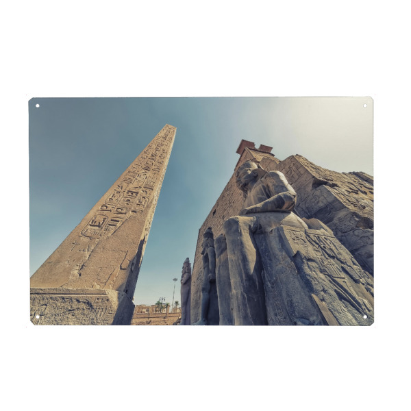 Metall Poster "Luxor Temple" artboxONE - Städte,Reise,Architektur,Reise / Afrika,Reise / Länder