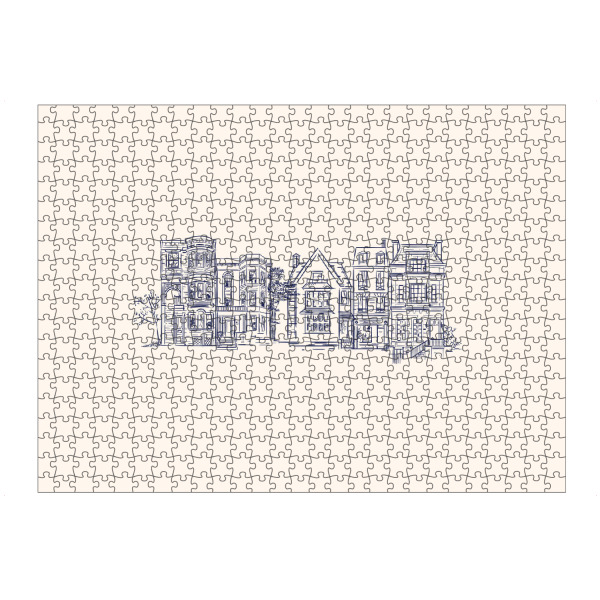 artboxONE Puzzle "House victorian old beige" artboxONE - Städte,Architektur