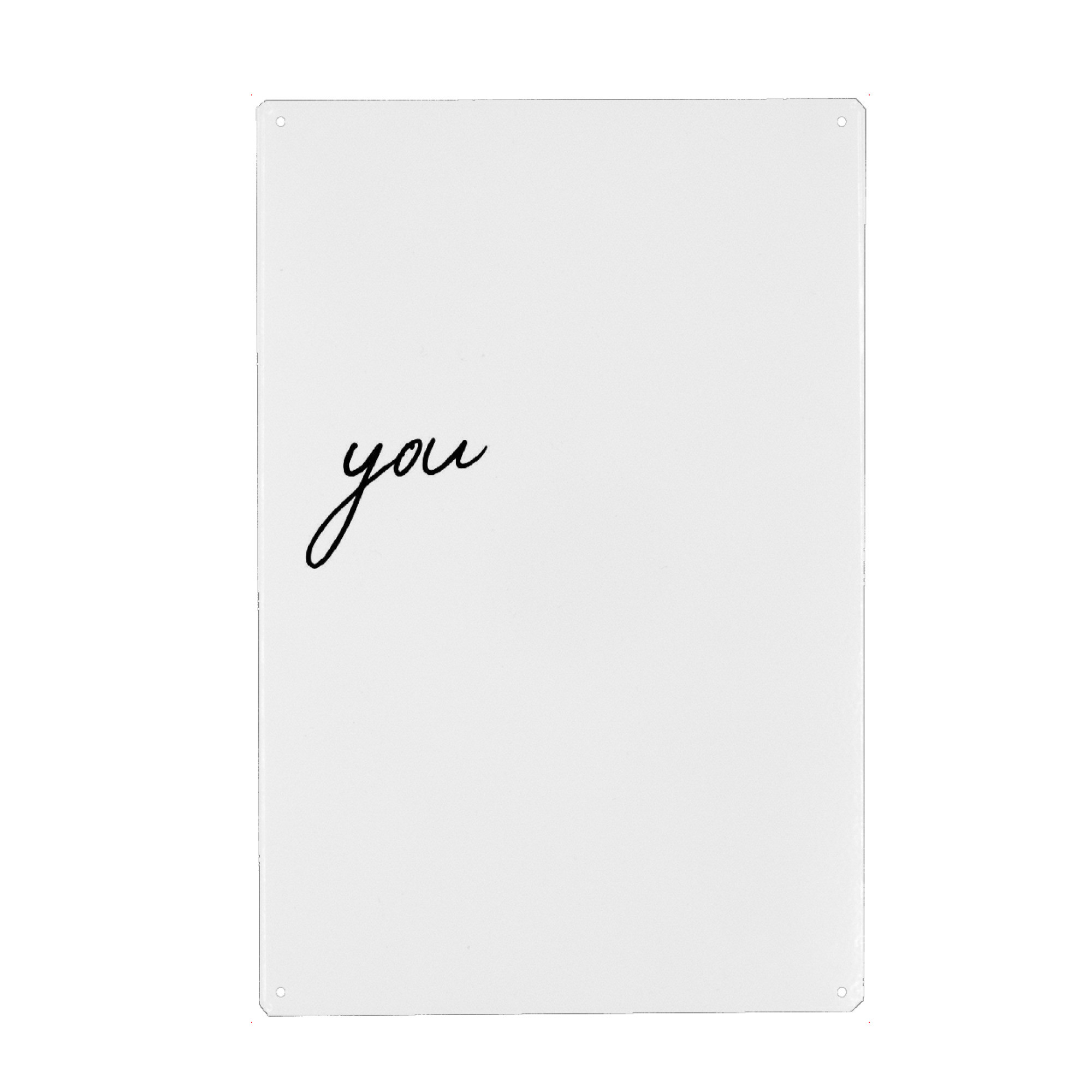 Holzbild "I'LL BE THERE - 2 von 2" artboxONE - Typografie,Schwarzweiß,Liebe,Fashion