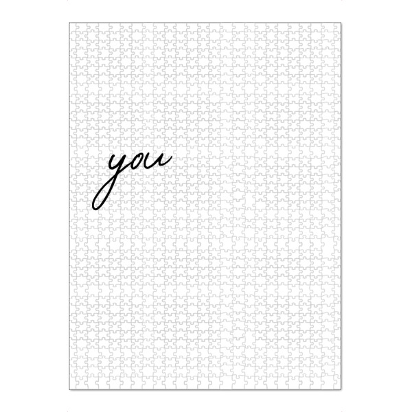 Puzzle Ravensburger "I'LL BE THERE - 2 von 2" artboxONE - Typografie,Schwarzweiß,Liebe,Fashion