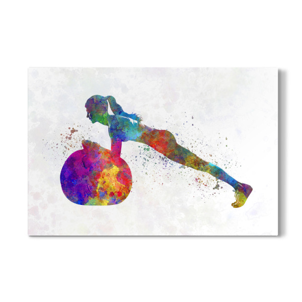 Galerie-Print "Watercolor fitness-d" 30x20 cm artboxONE