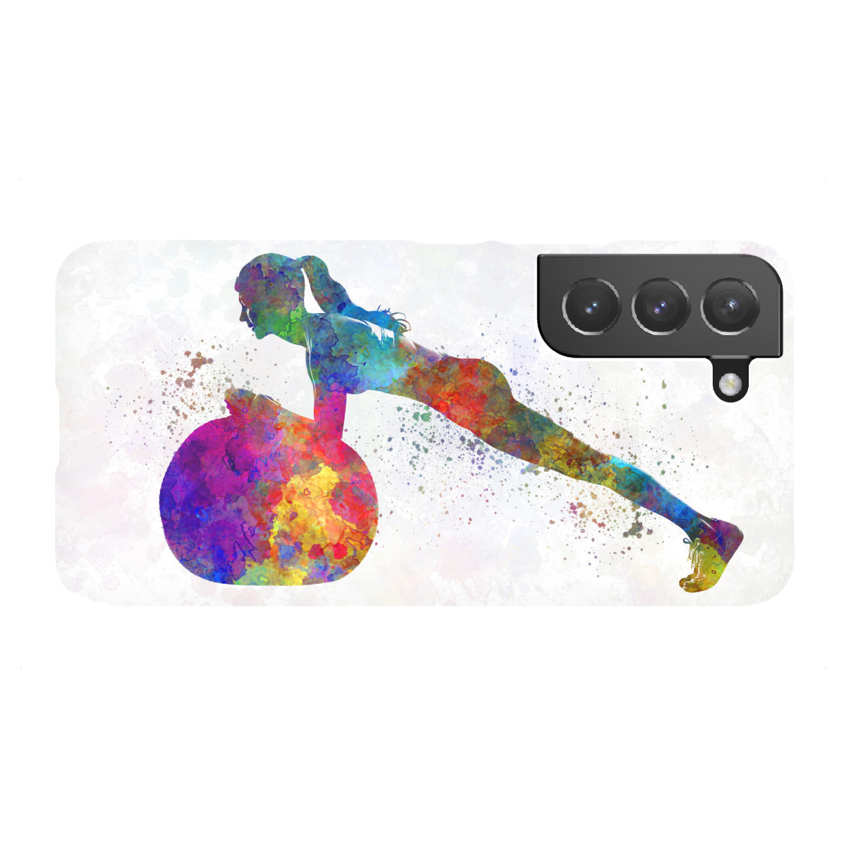 Samsung Galaxy "Watercolor fitness-d" Premium-Case Handyhülle artboxONE