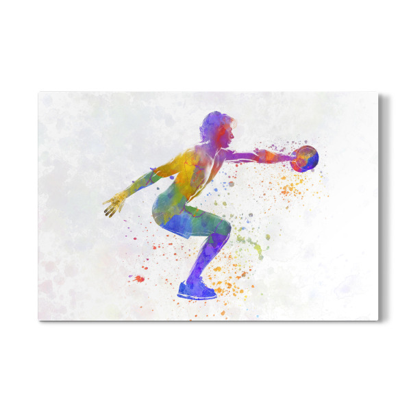Galerie-Print "Watercolor fitness-k" 30x20 cm artboxONE
