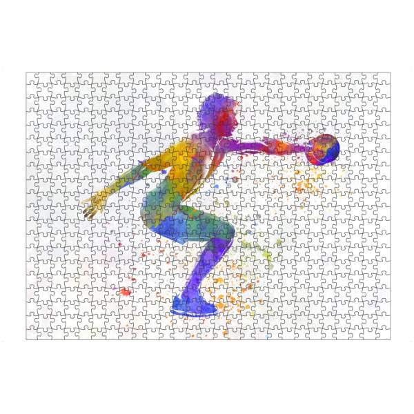 Puzzle Ravensburger "Watercolor fitness-k" artboxONE - Sport - Sport,Sports,Watercolor,Fitness,Gym,Exercise,Athlete,Gymnast,Olympic - Bild sport