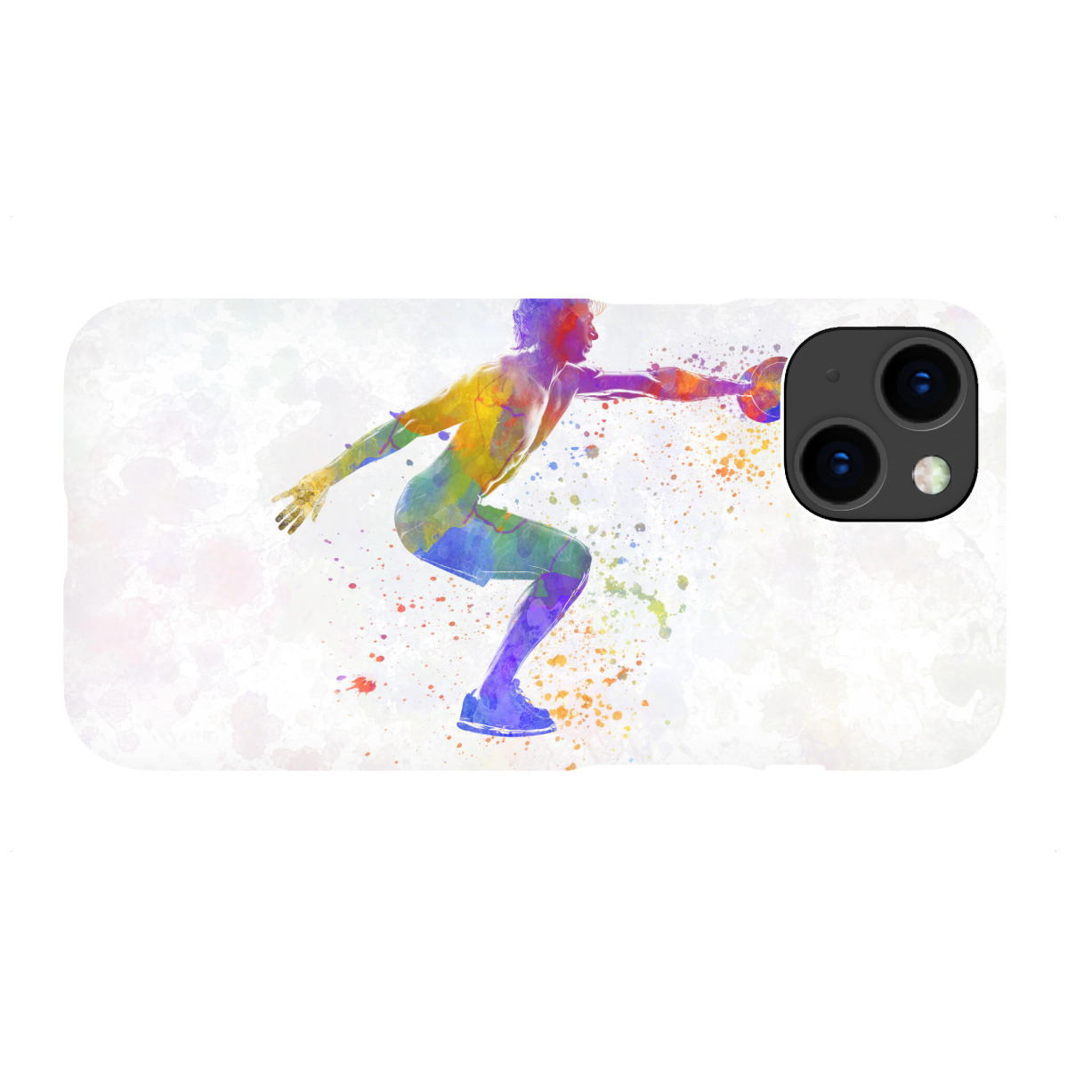 "Watercolor fitness-k"für iPhone - Premium-Case Handyhülle artboxONE