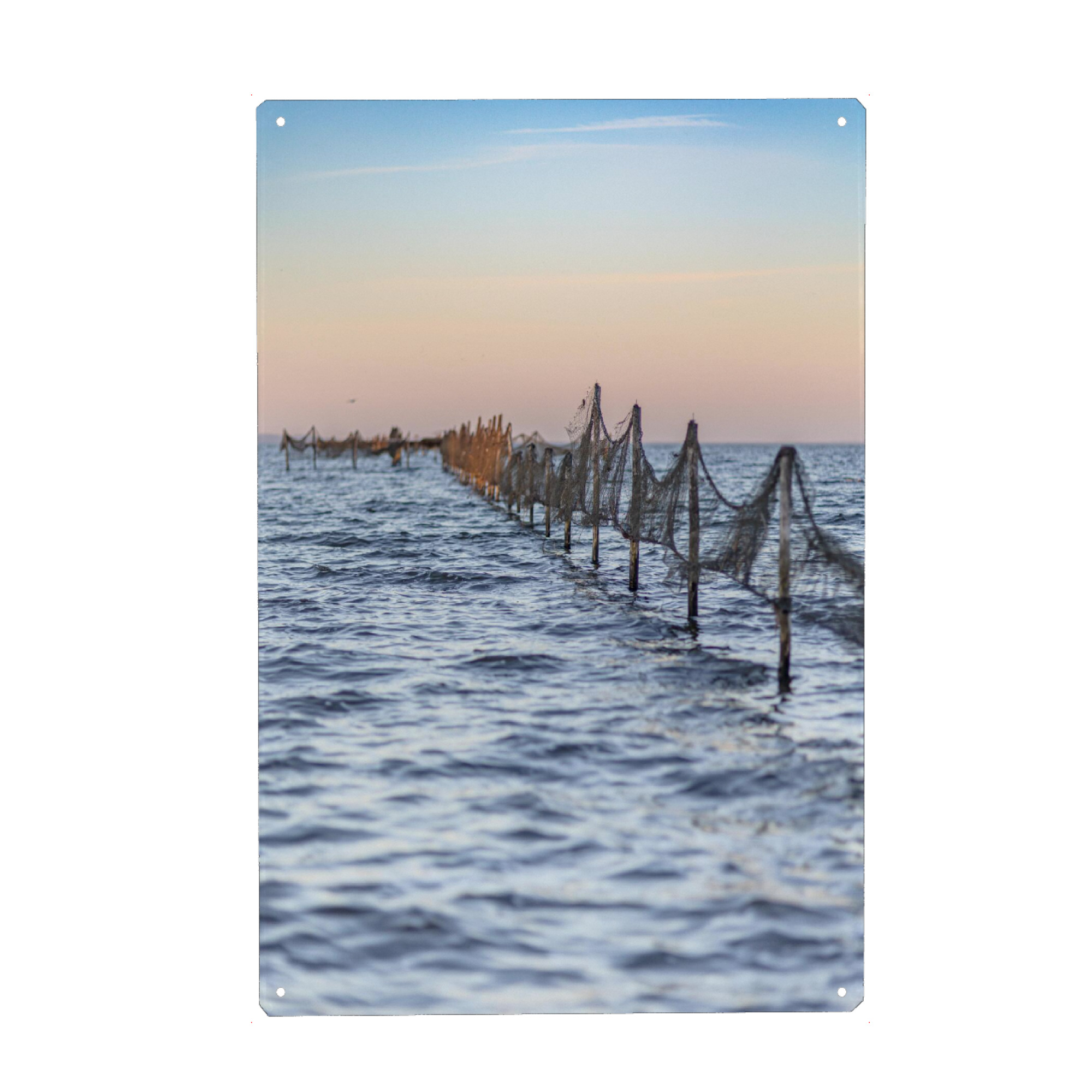 Holzbild "Abend am Haff" artboxONE - Natur,Reise,Reise / Strand und Meer
