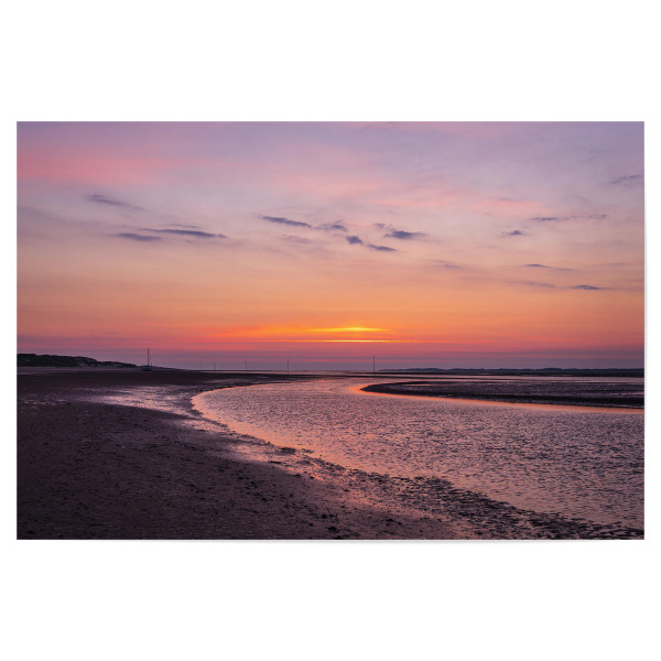 Poster "Sonnenaufgang und Wattenmeer" artboxONE - Natur,Reise,Reise / Strand und Meer