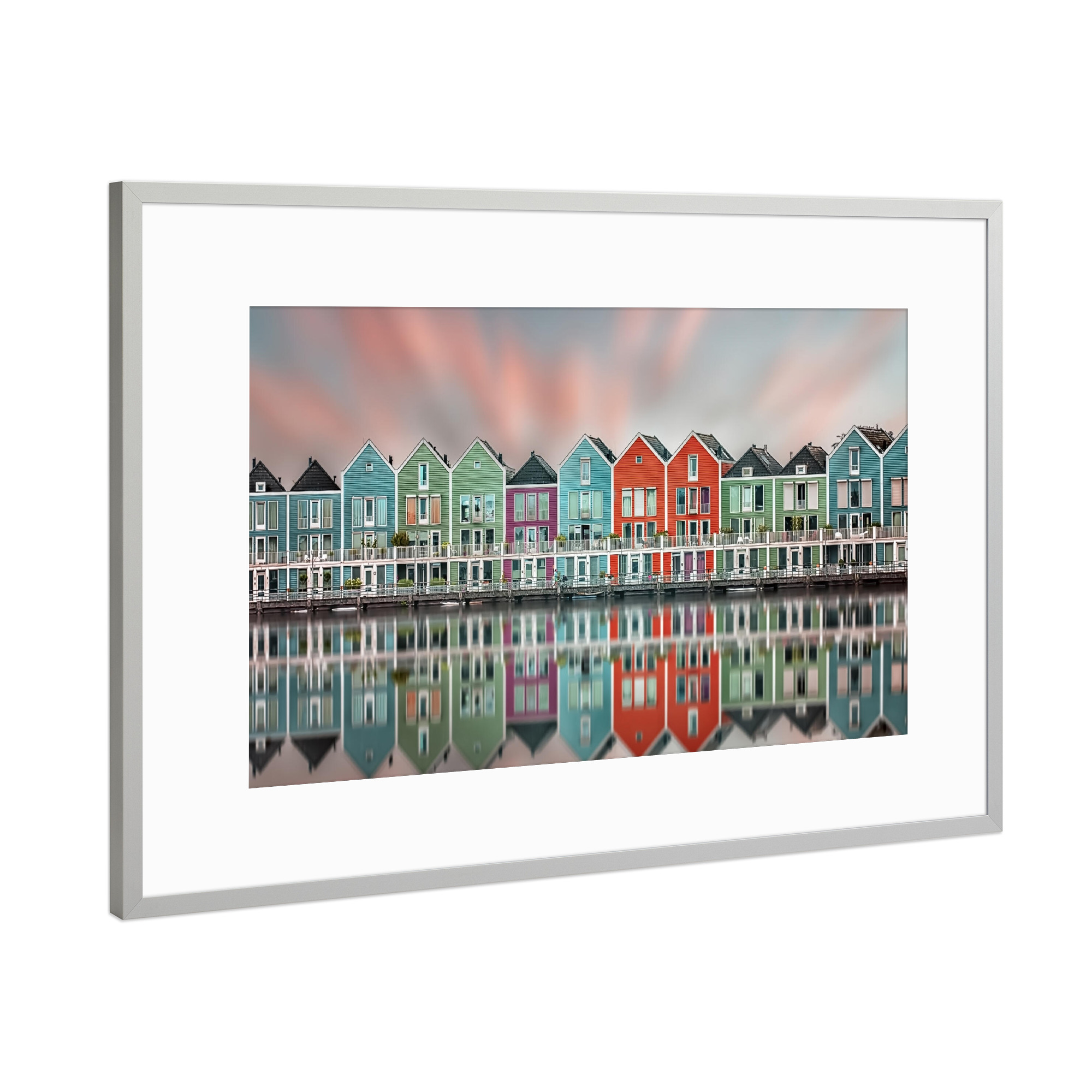 Poster mit Rahmen Silber "Houten" artboxONE - Städte,Reise,Architektur,Reise / Länder,Städte / Weitere