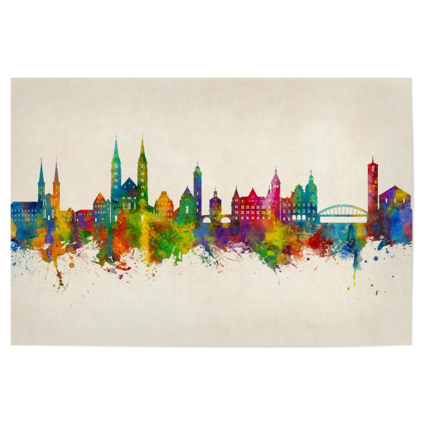 Poster "Bamberg Germany Skyline Urban" artboxONE - Städte