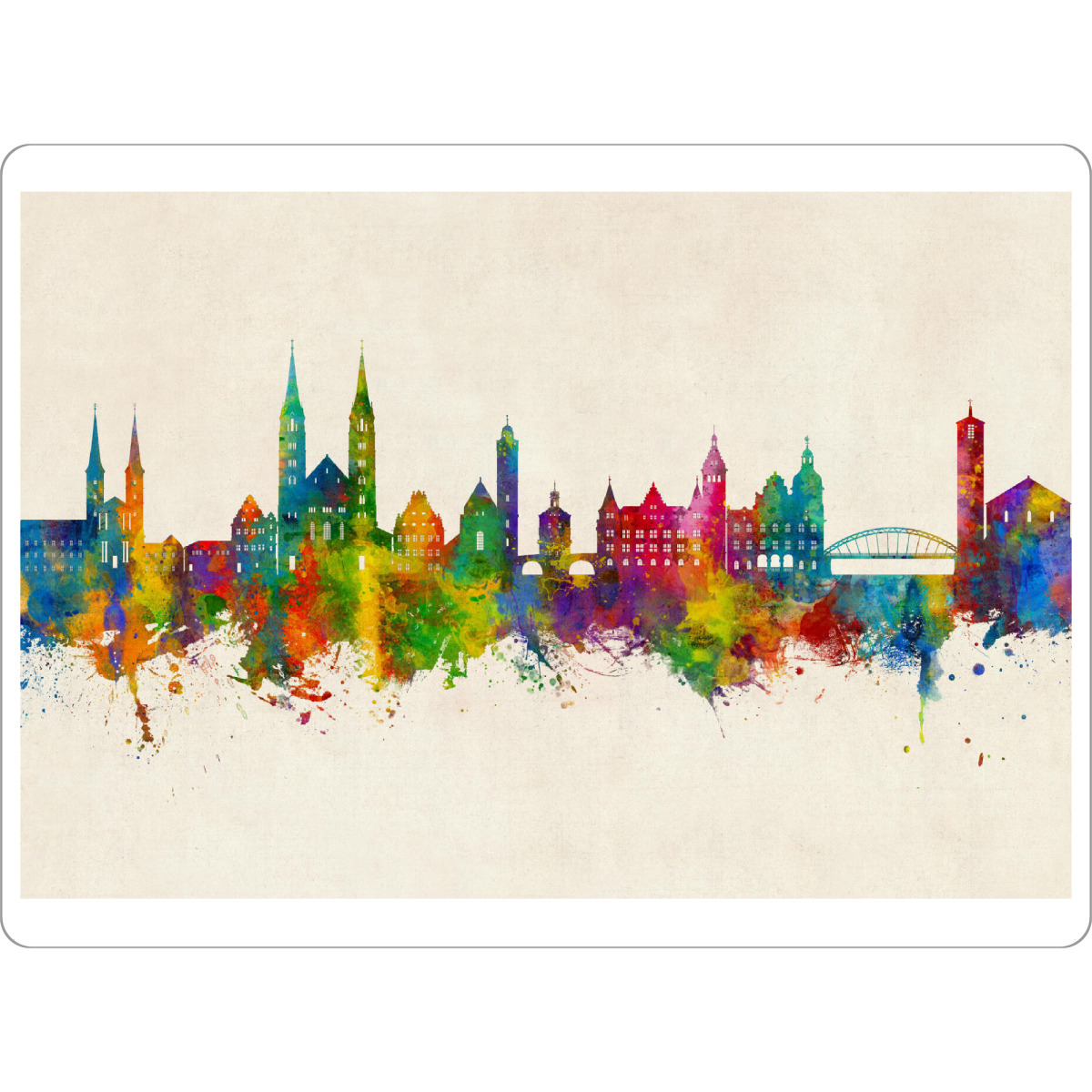 Tischset "Bamberg Germany Skyline Urban" artboxONE - Städte