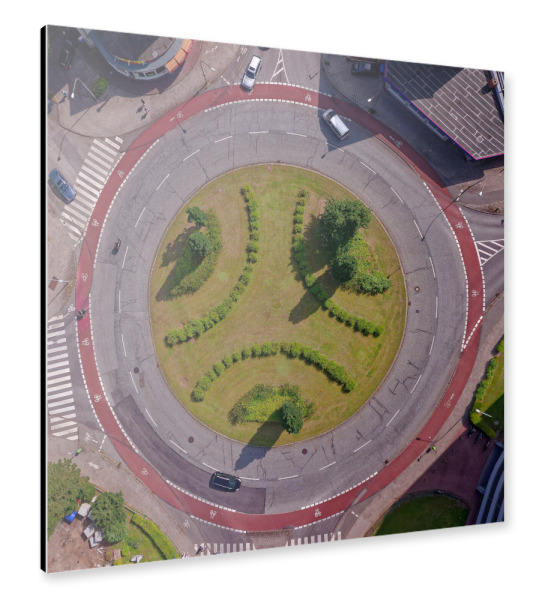 Alu-Dibond "Lübeck - Kreisel Ziegelstraße" 30x30 cm artboxONE