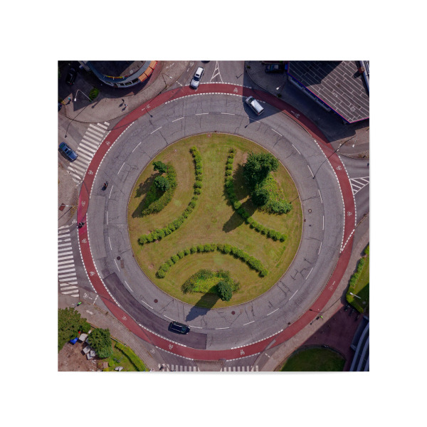 Poster 20x20 cm "Lübeck - Kreisel Ziegelstraße" artboxONE - Städte,Reise,Architektur,Reise / Länder,Städte / Weitere